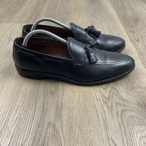 Allen Edmonds Grayson Shoes Mens Size 11 A Black Tassel Loafers Narrow USA